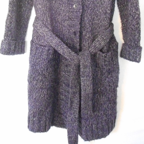 Jones New York Belted Cardigan Sweater Jacket Sz S - Picture 2 of 6
